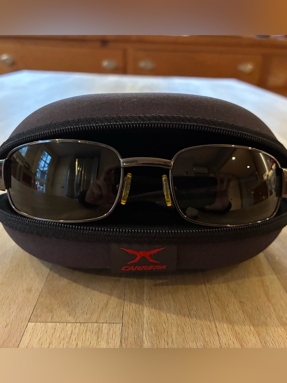 Carrera Men's Black Sunglasses with Black Case